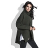 Купить свободный женский свитер оливкового цвета Fobya F455