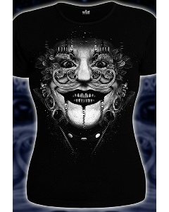 Женская футболка 3D Клоун (Светится в темноте)