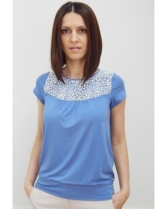 Блузка синего цвета Sunwear N08-3
