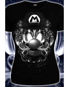 Женская футболка 3D Марио (Светится в ультрафиолете)