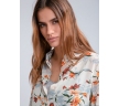 Шифоновая блузка с цветочным орнаментом Emka B2465/corona