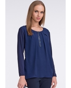 Красивая блузка синего цвета Sunwear U45