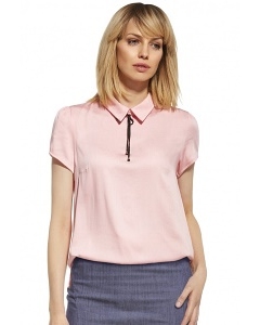Офисная блузка розового цвета Enny 230094