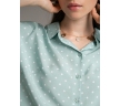 Легкая блуза в горошек Emka B2562/open