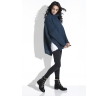 Свободный женский свитер тёмно-синего цвета купить в интернет-магазине недорого Fobya F455
