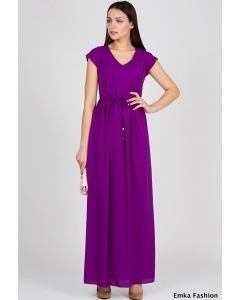 Длинное платье фиолетового цвета Emka Fashion PL-414/titana