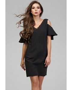 Чёрное коктейльное платье Donna Saggia DSP-300-6