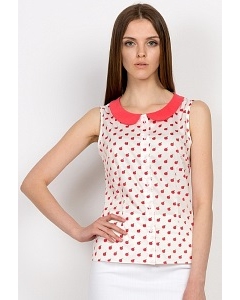 Блузка с воротничком Emka Fashion b 2152/milit