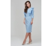 Платье-футляр голубого цвета Donna Saggia DSP-295-4