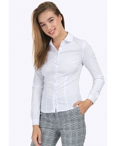 Белая офисная рубашка с длинными рукавами Emka B2264/remmi