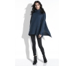 Свободный женский свитер тёмно-синего цвета купить в интернет-магазине недорого Fobya F455