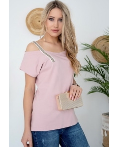 Розовая блузка M.Hajdan BL1129