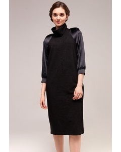 Черное элегантное платье TopDesign B7 061
