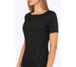 Жаккардовое платье чёрного цвета Emka PL422/fergie