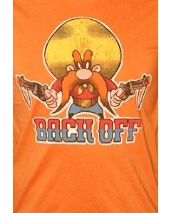 Мужская футболка оранжевого цвета BACK OFF