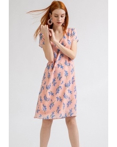 Платье из легкой ткани с цветочным принтом Emka PL901/veiland