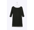 Платье черного цвета с кружевом по низу Emka PL732/blackberry