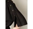 Стильная блузка в чёрном цвете Emka B2526/plain