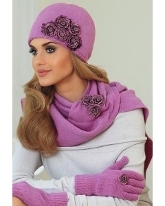 Комплект женская шапочка + шарф Kamea Eleonora