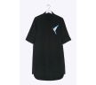 Чёрное хлопковое платье-рубашка Emka PL680/amico