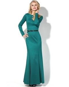 Длинное платье бирюзового цвета Donna Saggia DSP-127-19t
