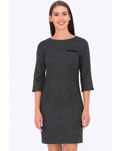 Приталенное платье серого цвета Emka PL-438/zolina