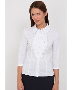 Белая блузка Emka Fashion b 2105/dulma