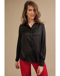 Женская рубашка черного цвета Emka B2348/marfa