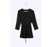 Базовая чёрная блузка из легкой ткани Emka B2408/urban