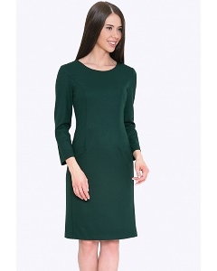 Приталенное платье зеленого цвета Emka PL703/pacific