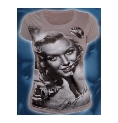 Серая женская футболка "Marilyn Monro"