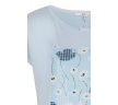 Голубая трикотажная блузка Zaps Maram