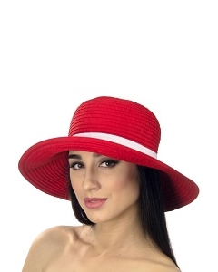 Красная летняя шляпа Del Mare 001-13