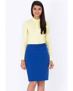 Офисная юбка синего цвета Emka Fashion 614-suriya