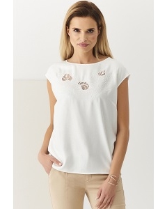 Белая летняя блузка Sunwear Q02-2