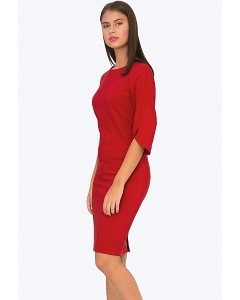 Красное платье с рукавом реглан Emka PL562/gigi