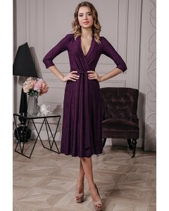 Темно-пурпурное трикотажное платье Donna Saggia DSP-239-86t