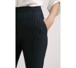 Черные женские брюки в полоску Emka D081/marino