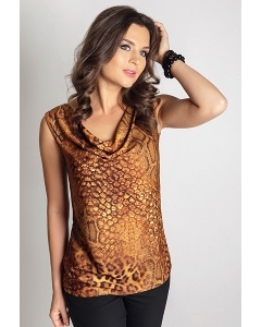 Леопардовая блузка TopDesign A6 122