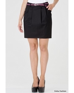 Короткая юбка черного цвета Emka Fashion 451-inna