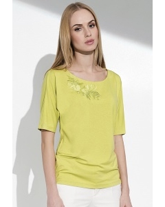 Летняя женская блузка салатового цвета Sunwear I64-3-19