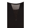 Чёрная блузка с сеткой на спине Zaps Ajsza