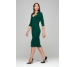 Купить зелёное платье-футляр с фигурным вырезом Donna Saggia DSP-270-44t в интернет-магазине недорого