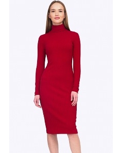 Красное платье-лапша Emka PL790/baronessa