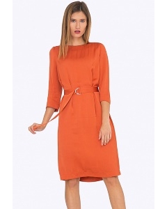 Женское оранжевое платье на осень Emka PL697/jonsi