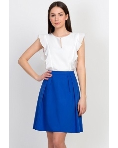 Летняя юбка синего цвета Emka Fashion 585-rendi
