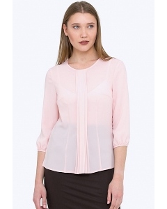 Розовая полупрозрачная блузка Emka b 2170/vizantiya