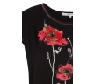 Чёрная блузка с цветочным принтом Zaps Senia