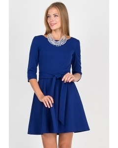 Летнее платье синего цвета Emka Fashion PL-411/pavlina