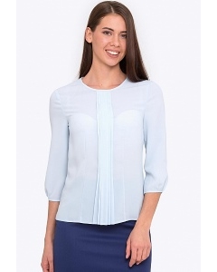 Женская блузка с рукавом 3/4 голубого цвета Emka b 2170/cameron